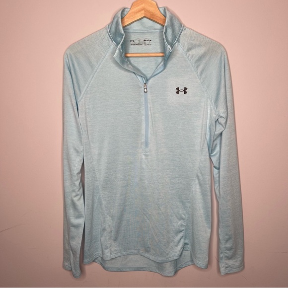 Under Armour Tops - Under Armour Heatgear 1/4 Zip Pullover Baby Blue (Medium)